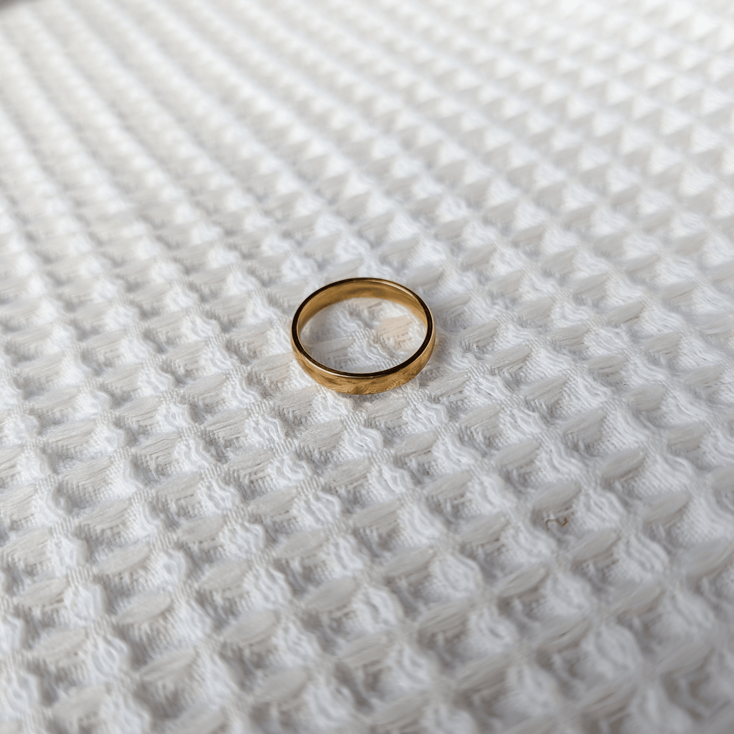 Anillo Acero Dorado Personalizado