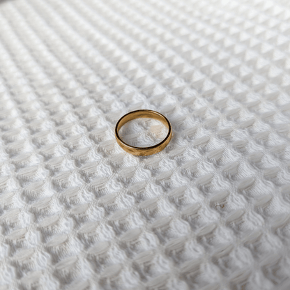 Anillo Acero Dorado Personalizado