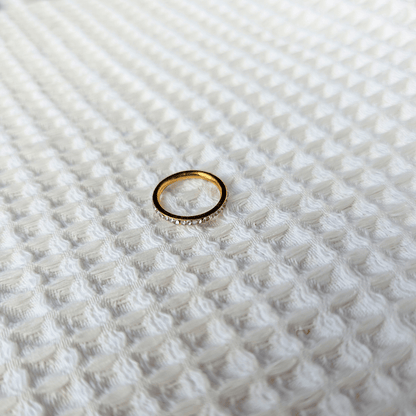 Anillo Acero Dorado Personalizado