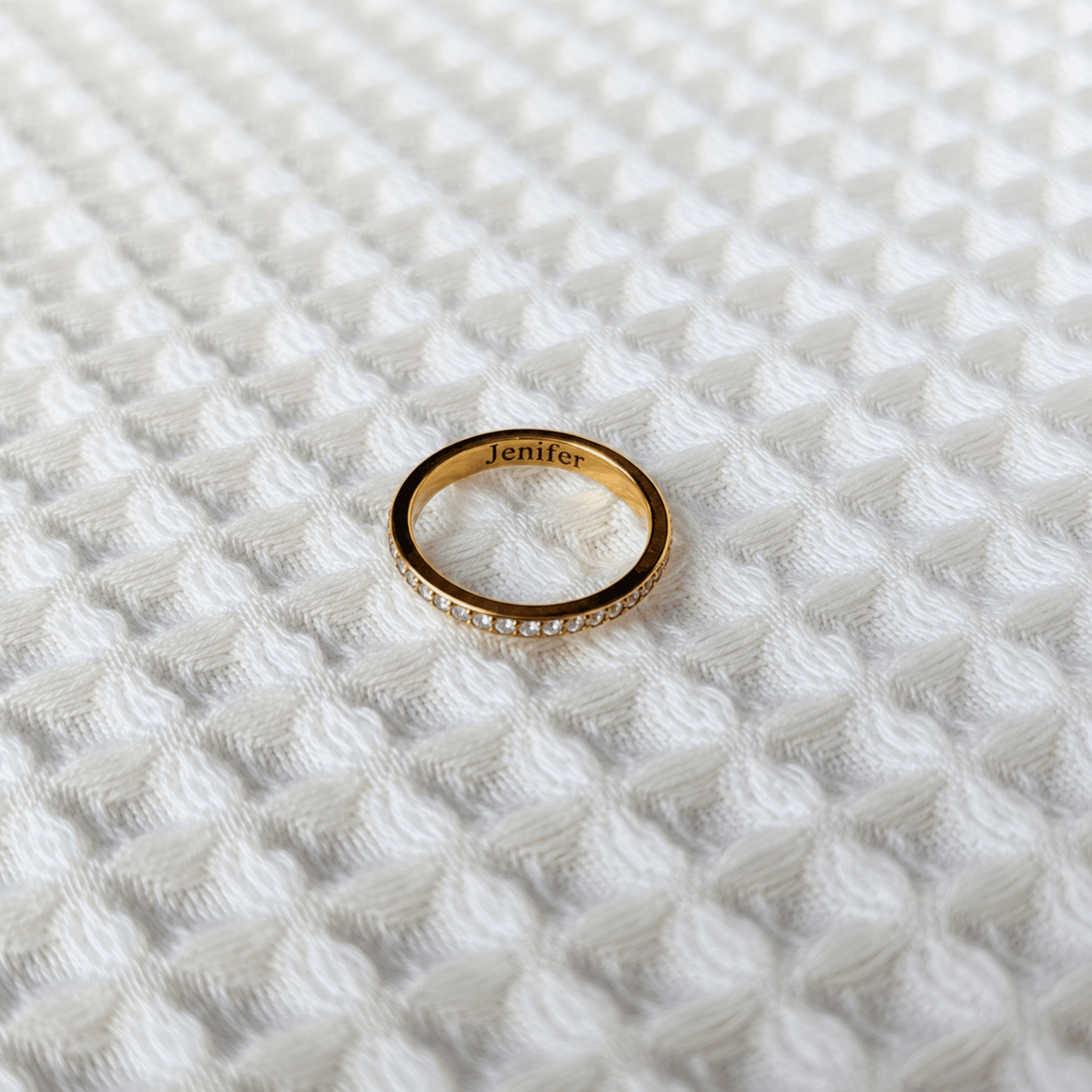 Anillo Acero Dorado Personalizado