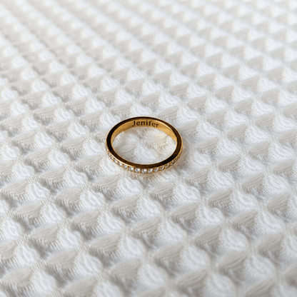 Anillo Acero Dorado Personalizado