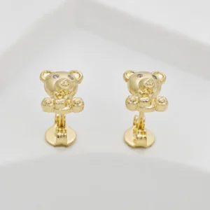 Topos osito teddy oro laminado 18k