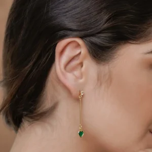 Aretas love oro laminado 18k