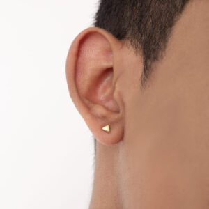 Topos triángulo oro laminado 18k