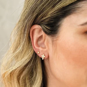 Topos cruz oro laminado 18k