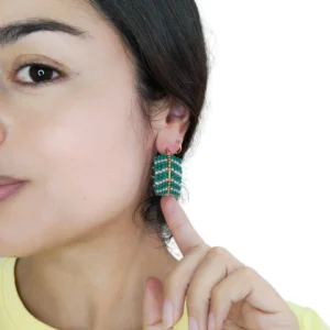 Candongas Tejidas Hojas