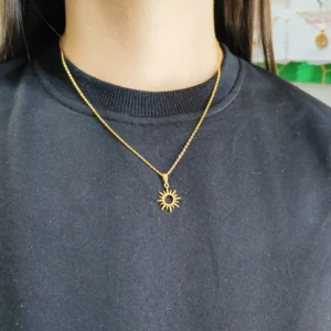 Cadena Sol Oro Laminado 18k